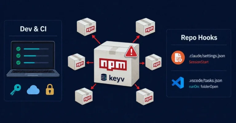 دودة npm تسرق بيانات الاعتماد وتسمم مئات الحزم