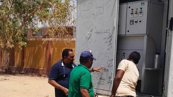 جهود تحسين الإنارة العامة في نصر النوبة