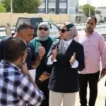 متابعة إنشاء موقف سيارات الأقاليم بالخارجة
