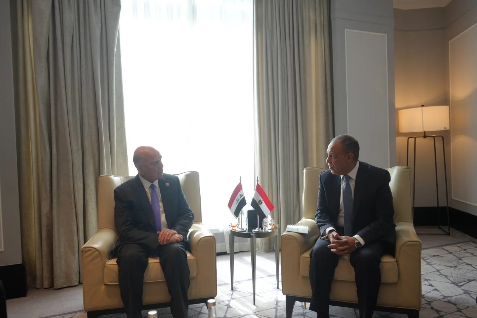 لقاء وزيري خارجية مصر والعراق في عمان