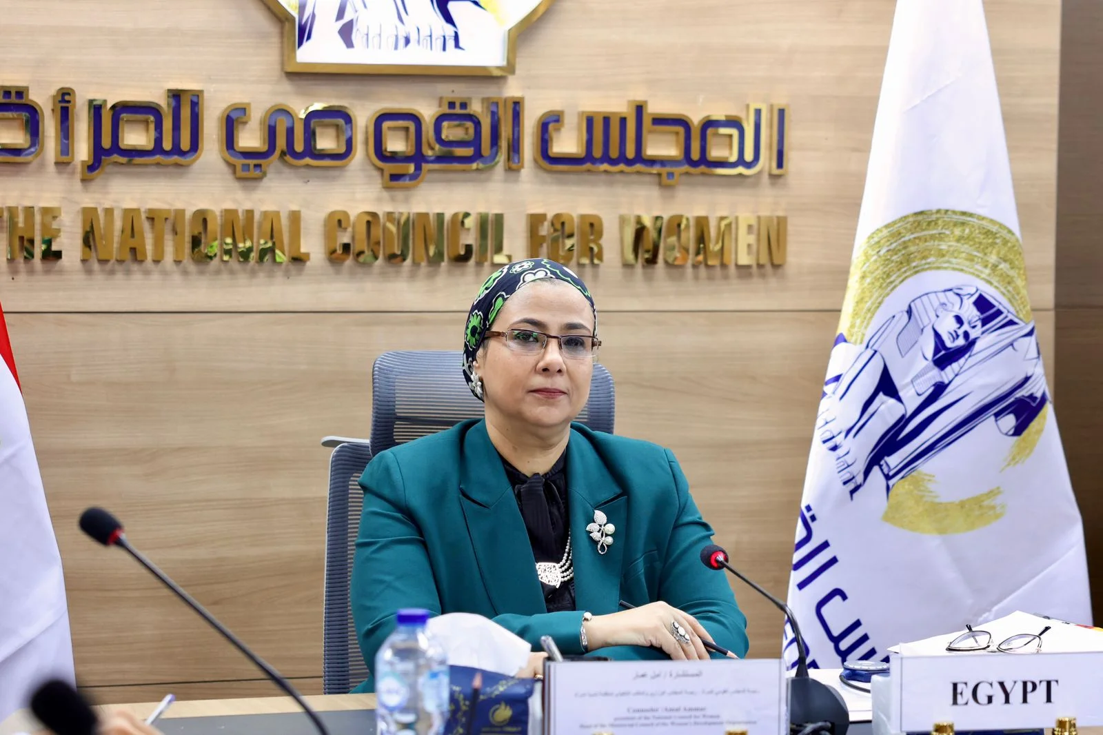 زيارة رئيسة القومي للمرأة لتهنئة رئيس هيئة قضايا الدولة