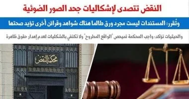 مبادئ محكمة النقض حول الصور الضوئية