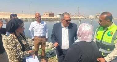 تفقد رئيس مياه القناة لمحطة معالجة عتاقة بالسويس